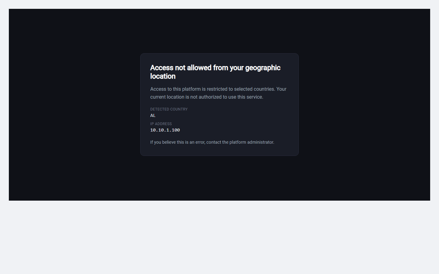 Faqja /geo-blocked